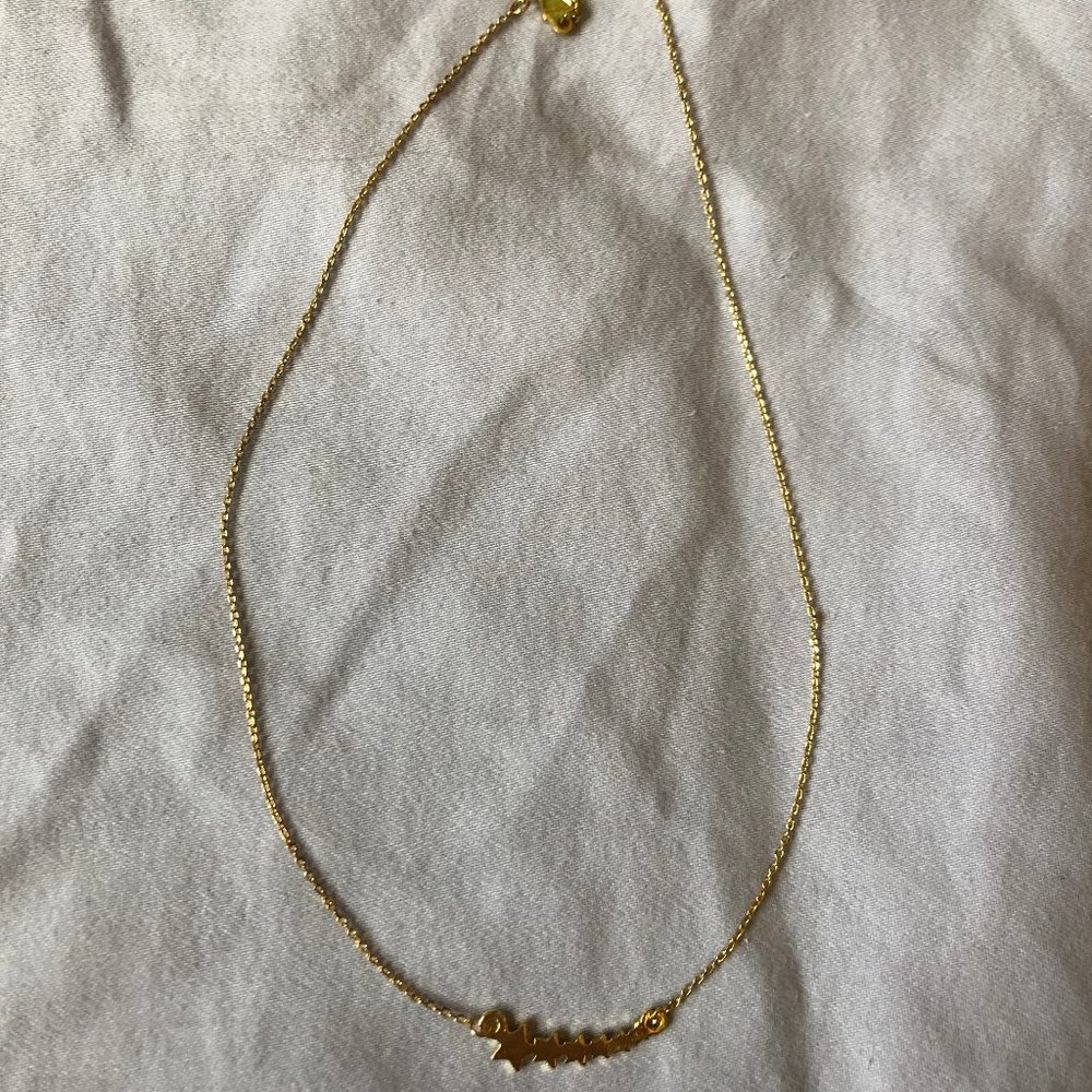 Lulu's Celestial Secret Gold Star Choker Necklace - Picture 2 of 4